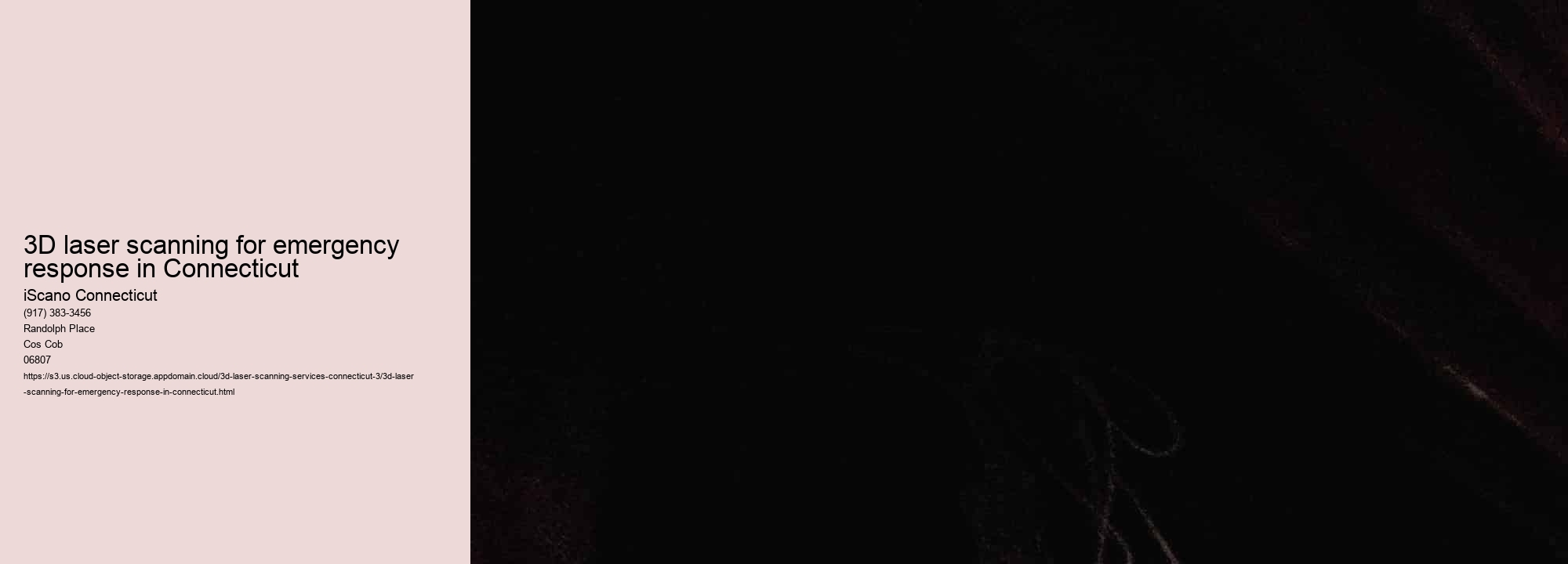 3D laser scanning for emergency response in Connecticut