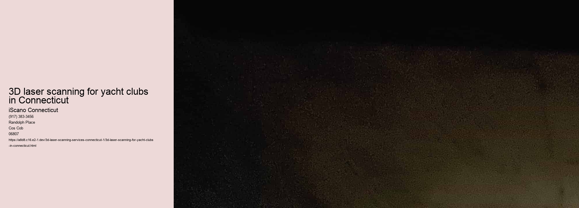 3D laser scanning for yacht clubs in Connecticut