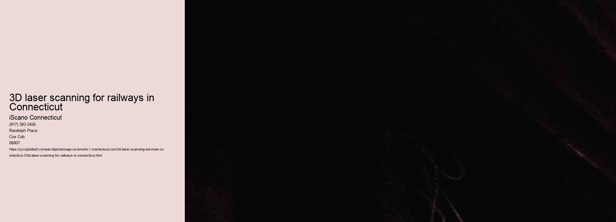 3D laser scanning for railways in Connecticut