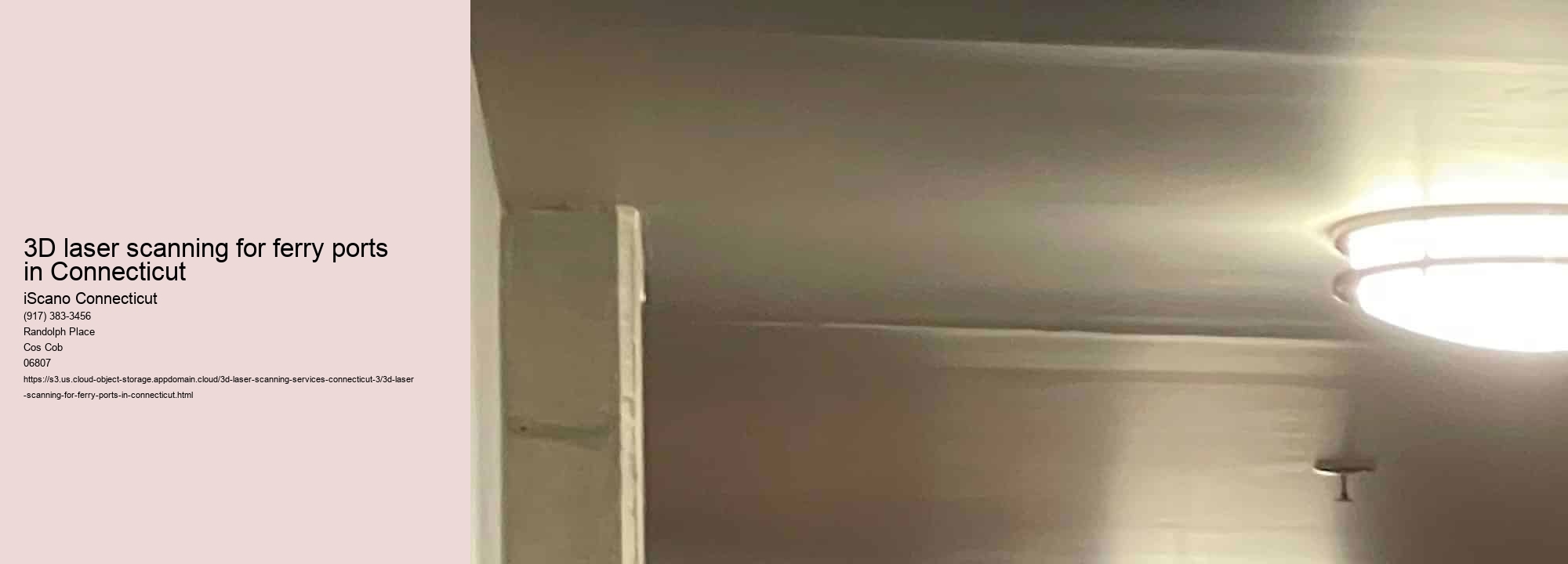 3D laser scanning for ferry ports in Connecticut