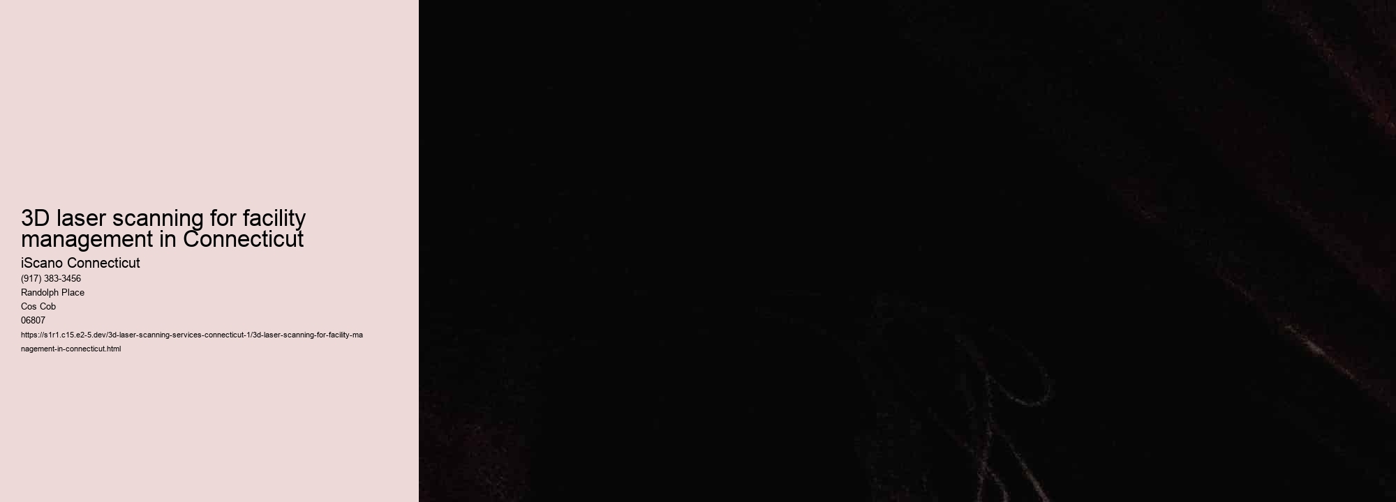 3D laser scanning for facility management in Connecticut