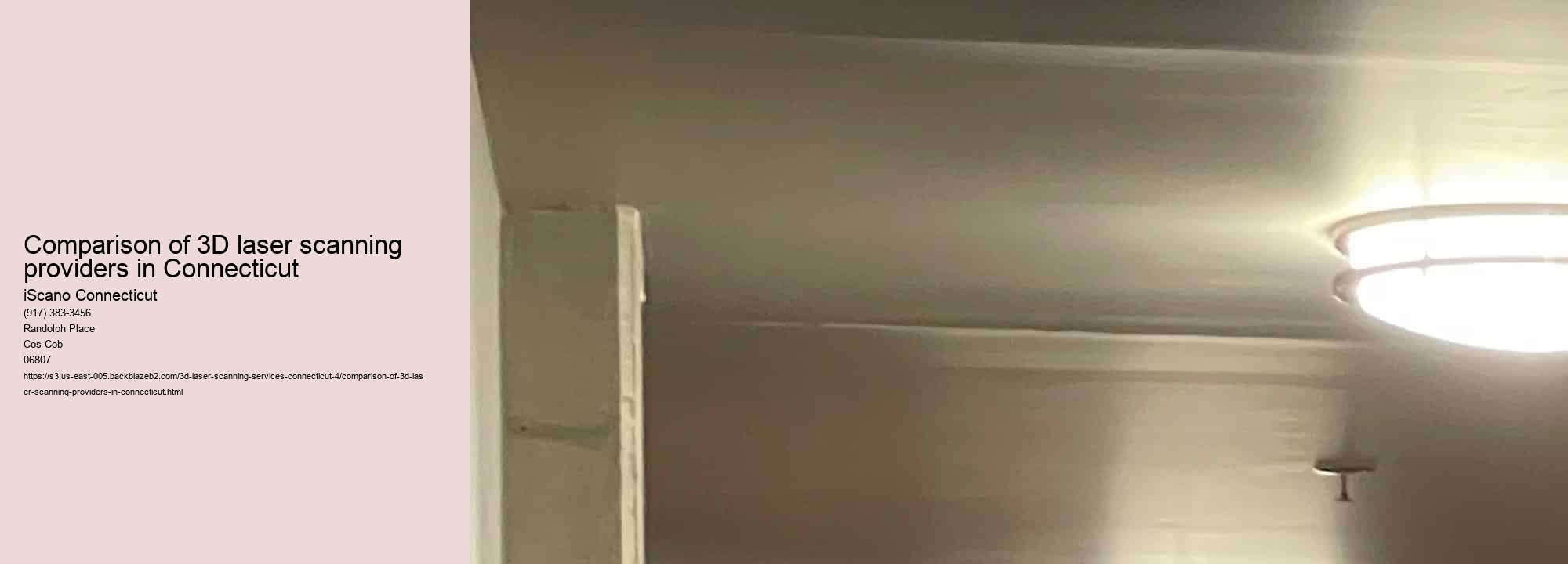 Comparison of 3D laser scanning providers in Connecticut