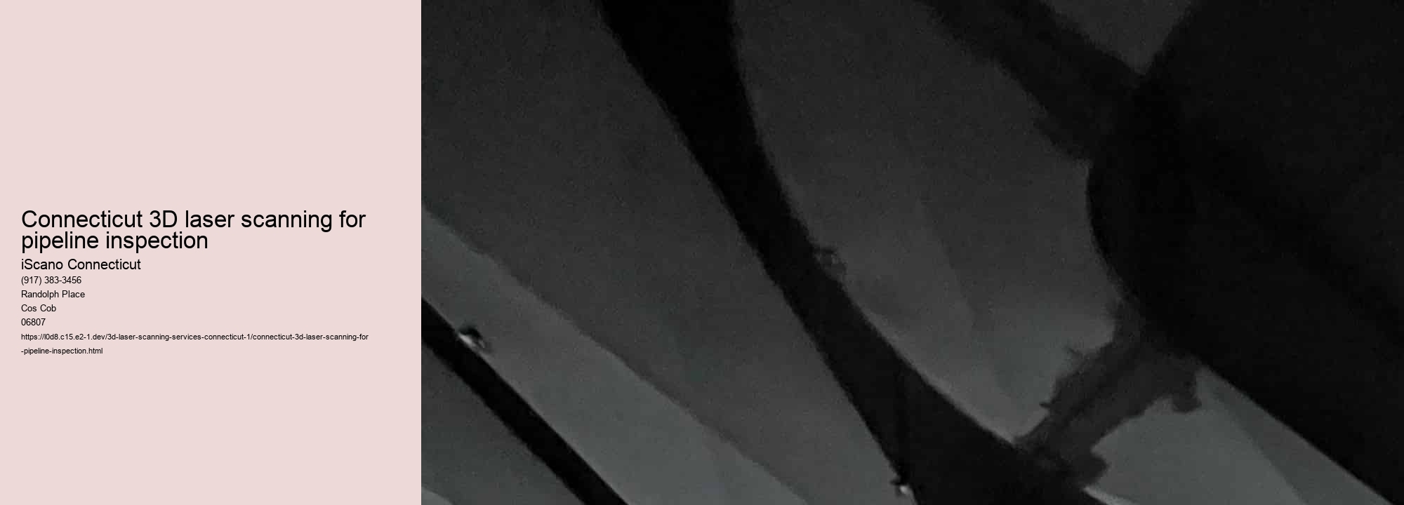 Connecticut 3D laser scanning for pipeline inspection