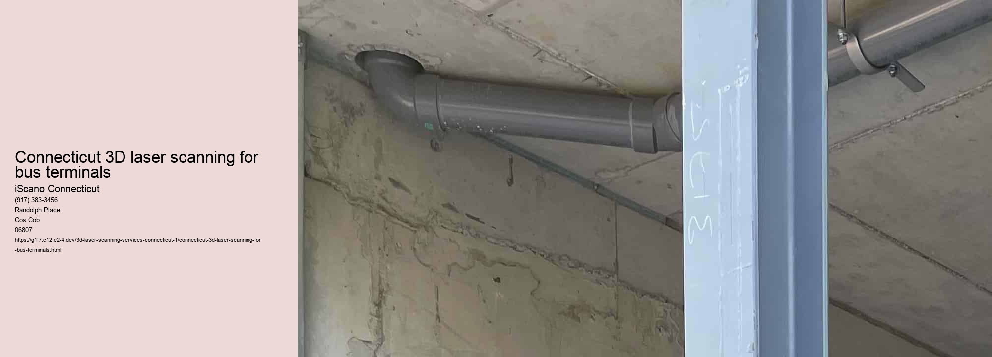 Connecticut 3D laser scanning for bus terminals